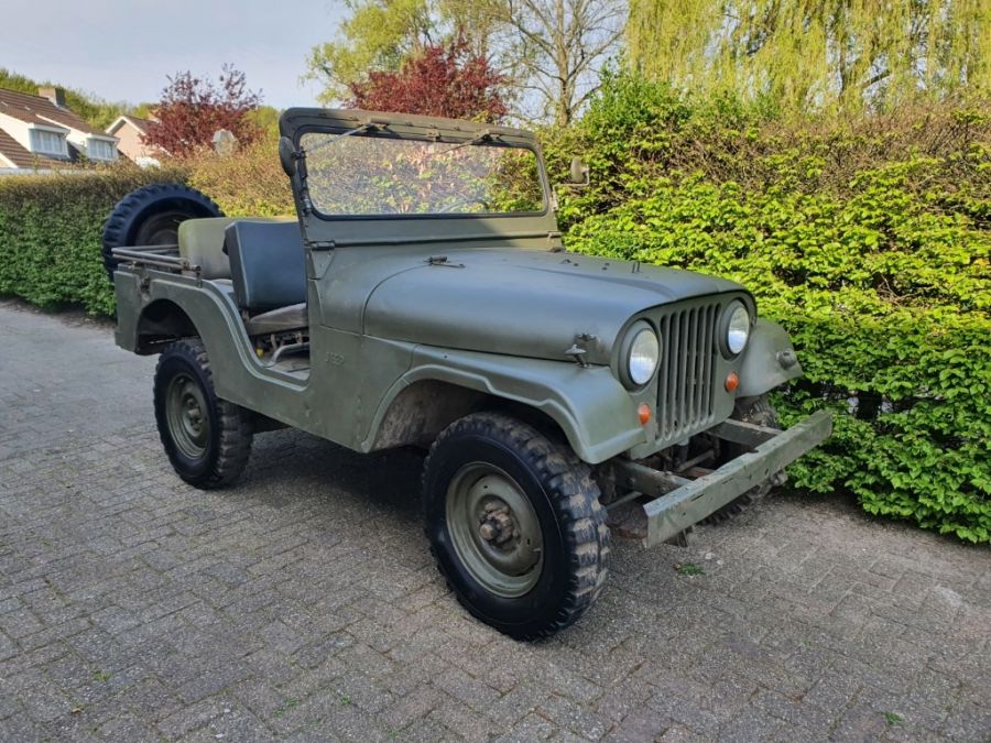 K125BE Originele Swiss Army Jeep Kaiser CJ5 Te Koop ,For Sal Nekaf Jeep & Ex Legervoertuigen